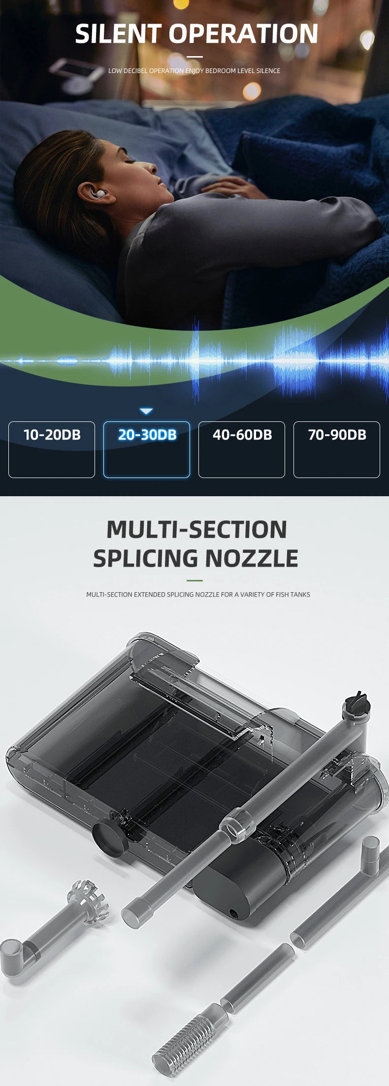 Wall-mounted Filter Three-in-one External Fish Tank Circulation Pump Small and Medium Aquarium Waterfall Oxygenation 110V 220V