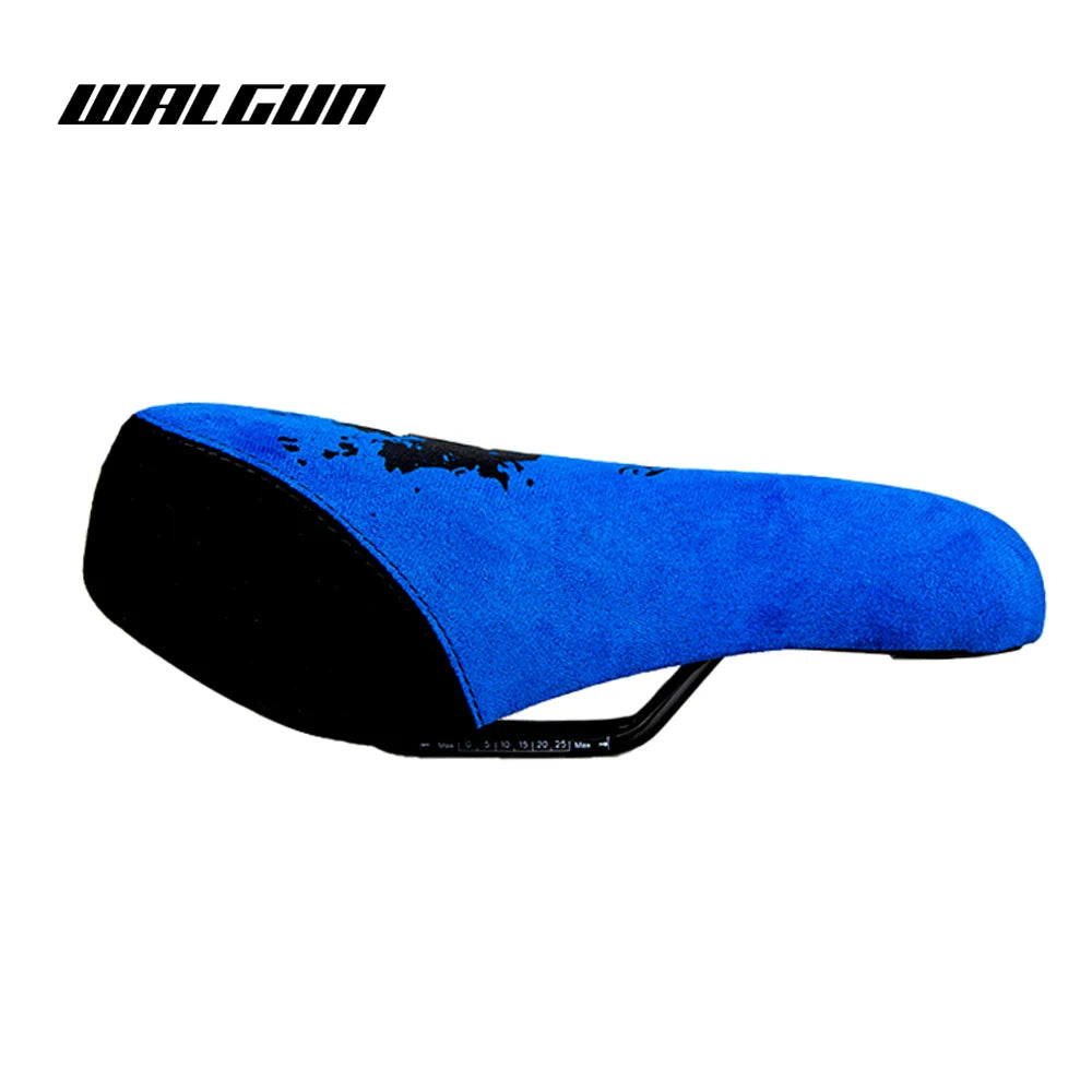 WALGUN BMX Bicycle Saddle Dirt Jump Cruiser Bike Seat with Embroidery Freestyle Racing Dowbhill Saddle MTB 265*170 Cycling Parts