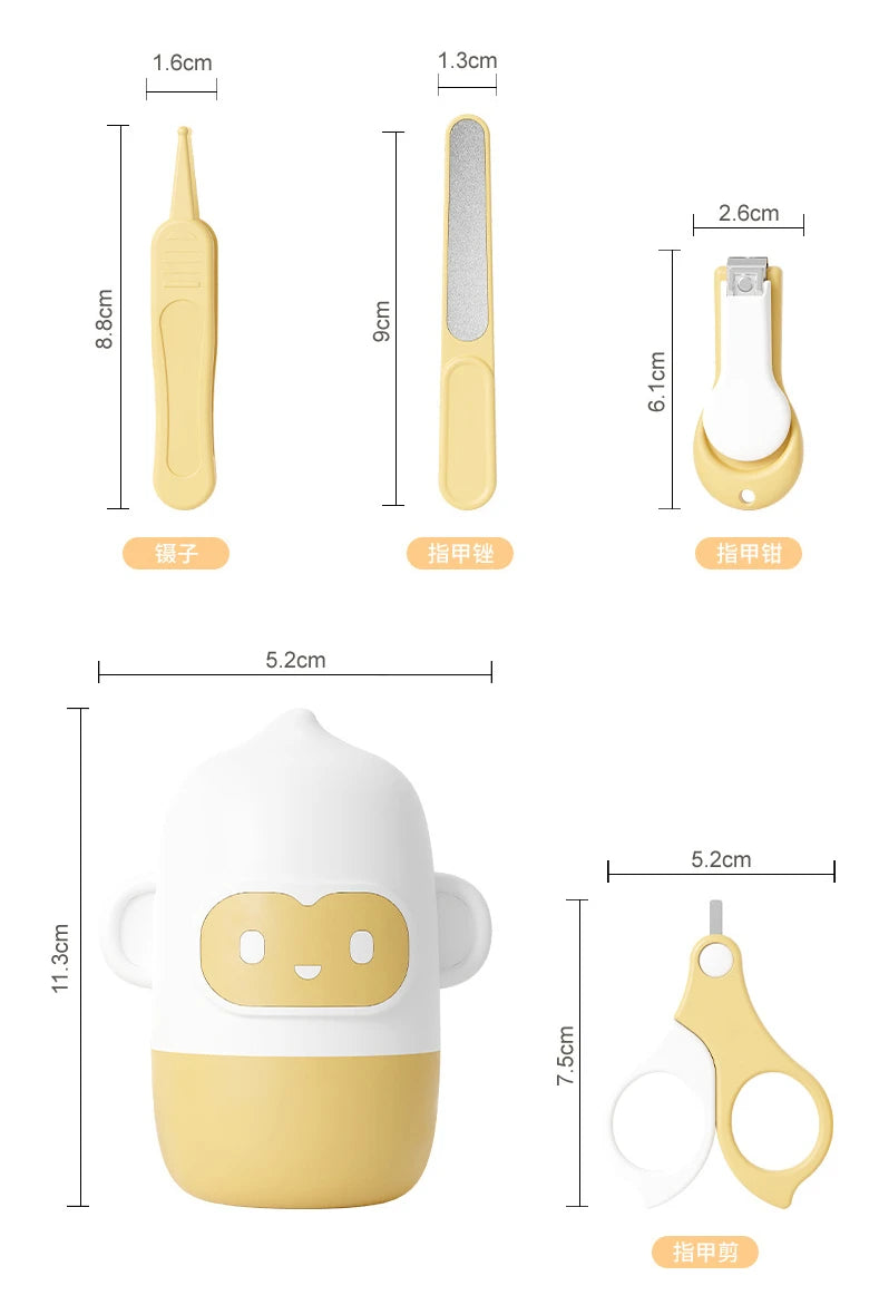 Baby Nail Clippers Newborn Baby Nail Clippers Set Children's Nail Care Supplies Anti-pinch Nail Clippers