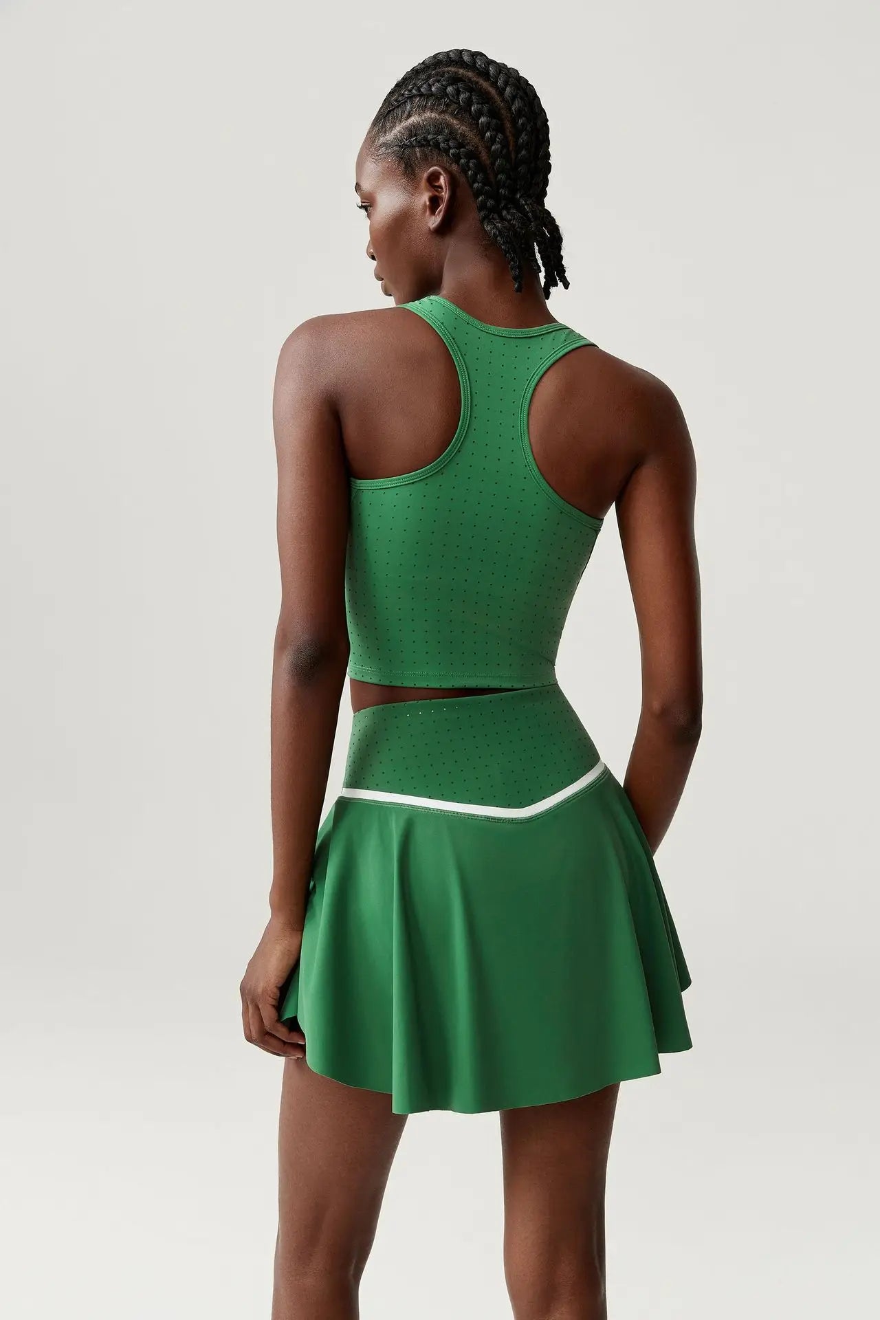 Tennis Skirt Set for Women Quick-drying Badminton Golf Sports Skirt Fitness Breathable Tank Top Bra Workout Pleated Skorts Suit