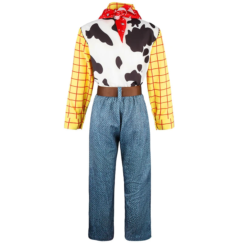 Kids Cowboy Costumes Toddler Anime Character Costumes Halloween Party Costumes for Boys and Girls Set + Hat