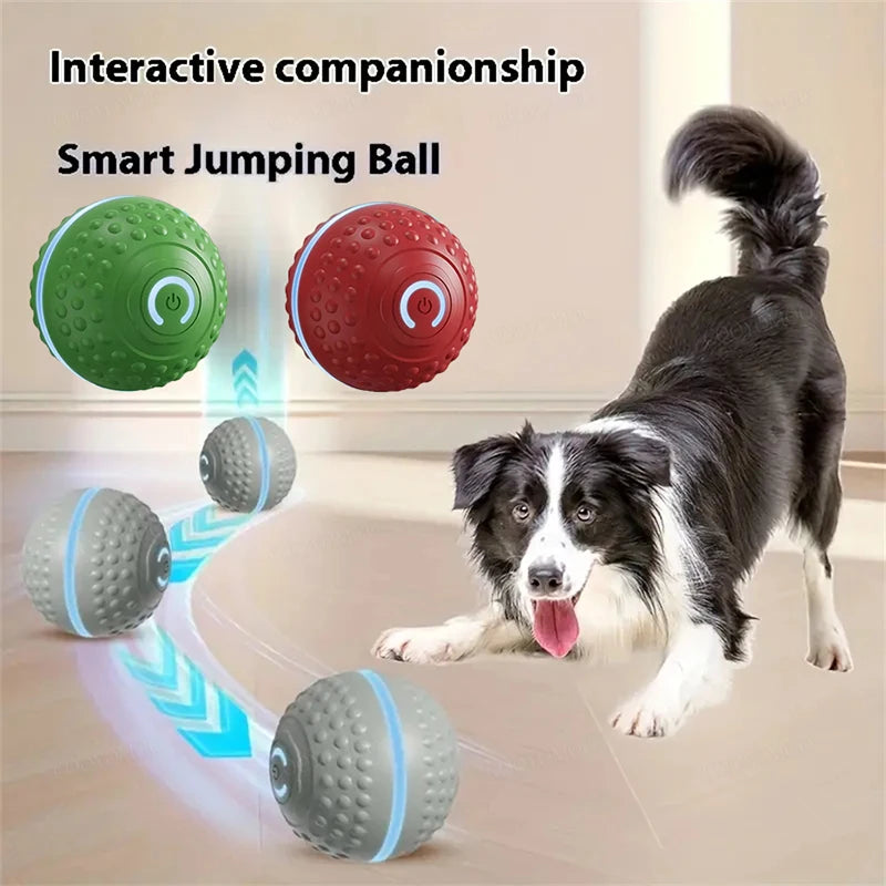 Smart Dog Toy Ball Automatic Interactive Pet Electronic Rolling USB Rechargeable Moving Bouncing for Puppy to Large dog Chew Toy