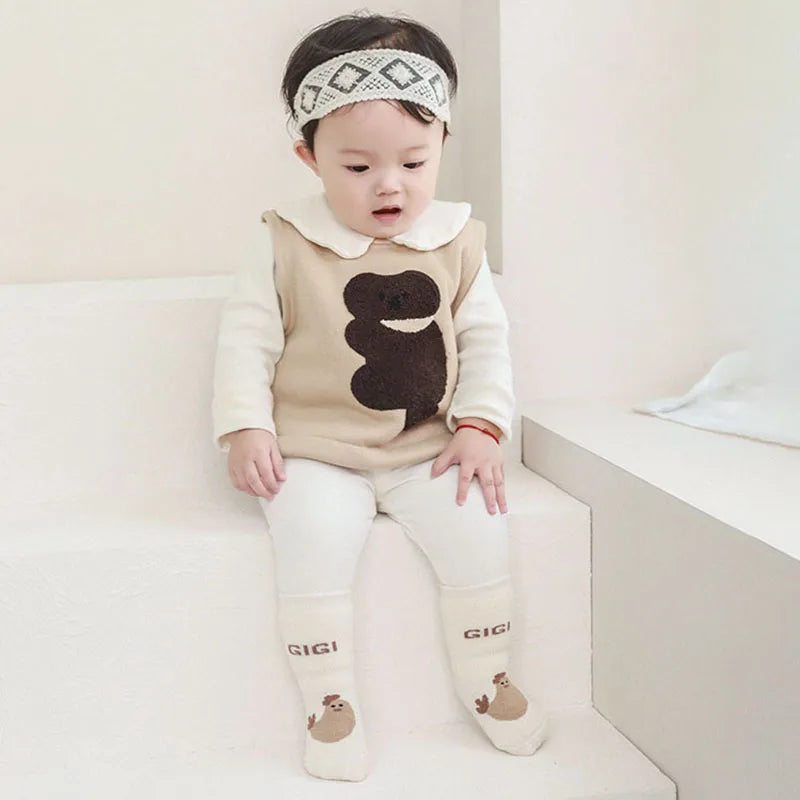 5 Pairs/Lot Autumn Baby Toddler Anti-slip Socks Children's Cartoon Indoor Playing Floor Socks 0-5Y