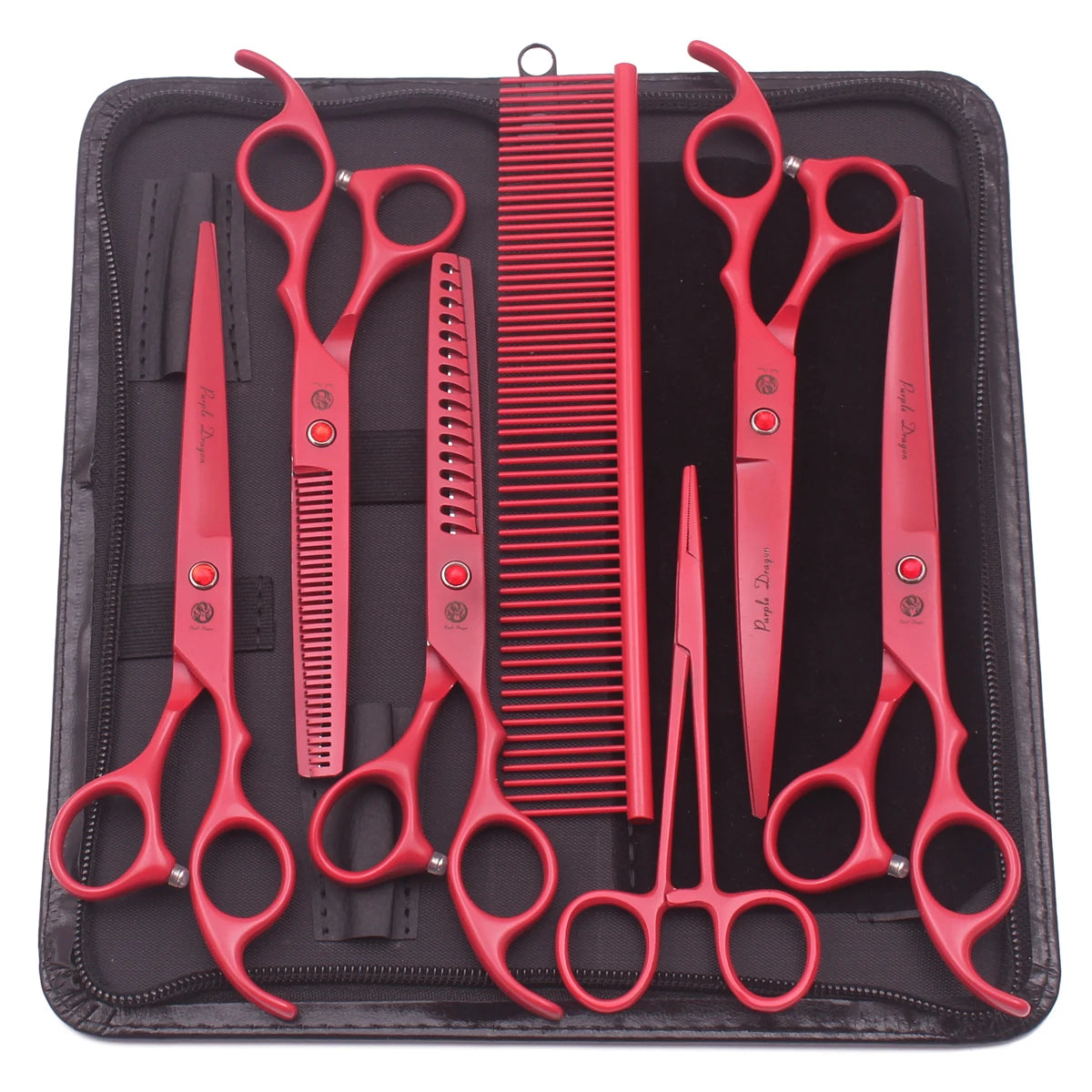 Pet Grooming Scissors Set - Professional Dog & Cat Grooming, Stainless Steel, Sharp, Multi-Piece, Ergonomic Handle, Durable Trim