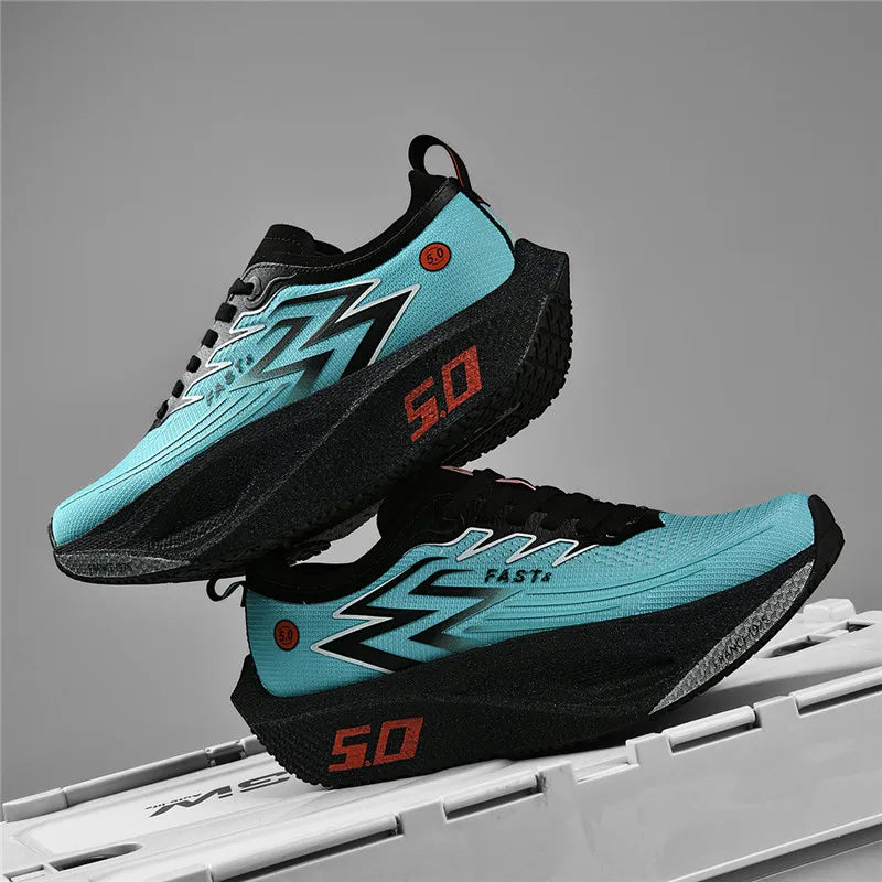 Men Running Shoes Carbon Plate Marathon Speciality Sports Breathable Lightweight Women's Comfortable Nonskid Leisure Sneakers