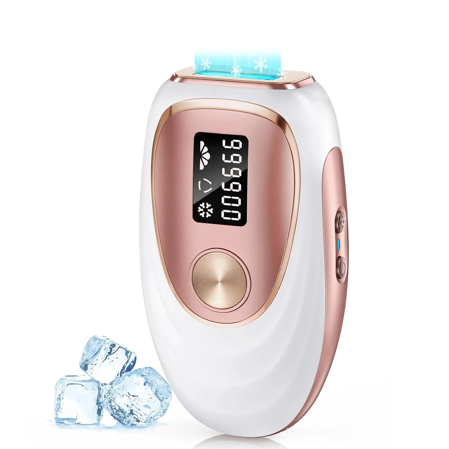 IPL Hair Removal Device 999990 Flashes Ice Cooling Painless Hair Remover 5 Energy Levels Laser Hair Removal for Face Whole Body