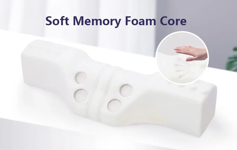 Orthopedic Neck Pillow: Superior Cervical Support Soft Memory Foam, Breathable Washable, Ideal for Every Sleeper