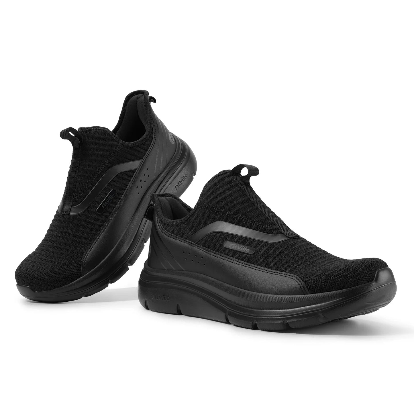 Fitville Wide Men'S Sport Shoes Fitness Walking Shoes Lightweight Breathable For Outdoor Casual Sports Running Shoes Sneaker