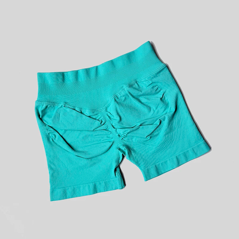 Women Casual Sports Shorts Summer Thin High Waist Shorts 4.5" Low Ribbed Band Running Breathable Short Pants