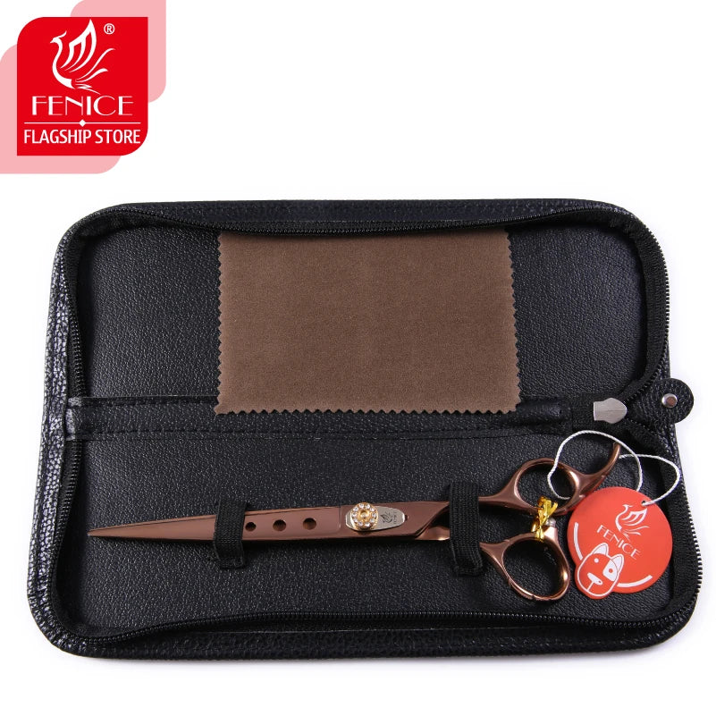 Fenice 7.0 7.5 8.0 inch professional JP440C pet dog cat grooming cutting scissors straight shears