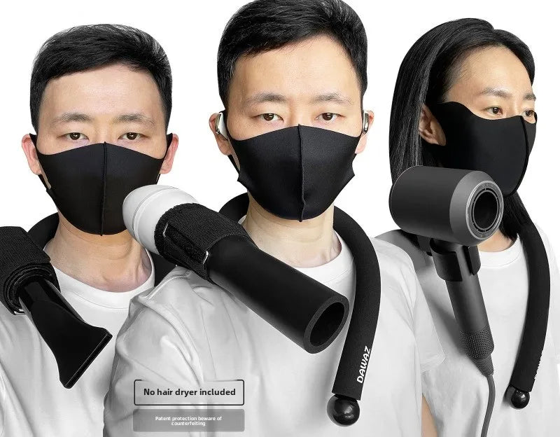 Pet Portable Neck Hair Dryer Holder Cat Grooming Supplies Adjustable Wind Direction Angle Pet Cleaning Products Accessories