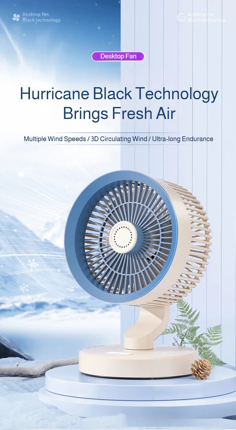 Desktop Wall Mounted Circulating Fan Multifunction Shaking Head Remote Control Quiet Cooling Fan  For Home Office And Student