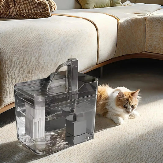 1.5L Cat Water Fountain USB Automatic Water Dispenser Live Circulation Filter Pet Drinker Quiet Pet Water Fountain Cat Small Pet