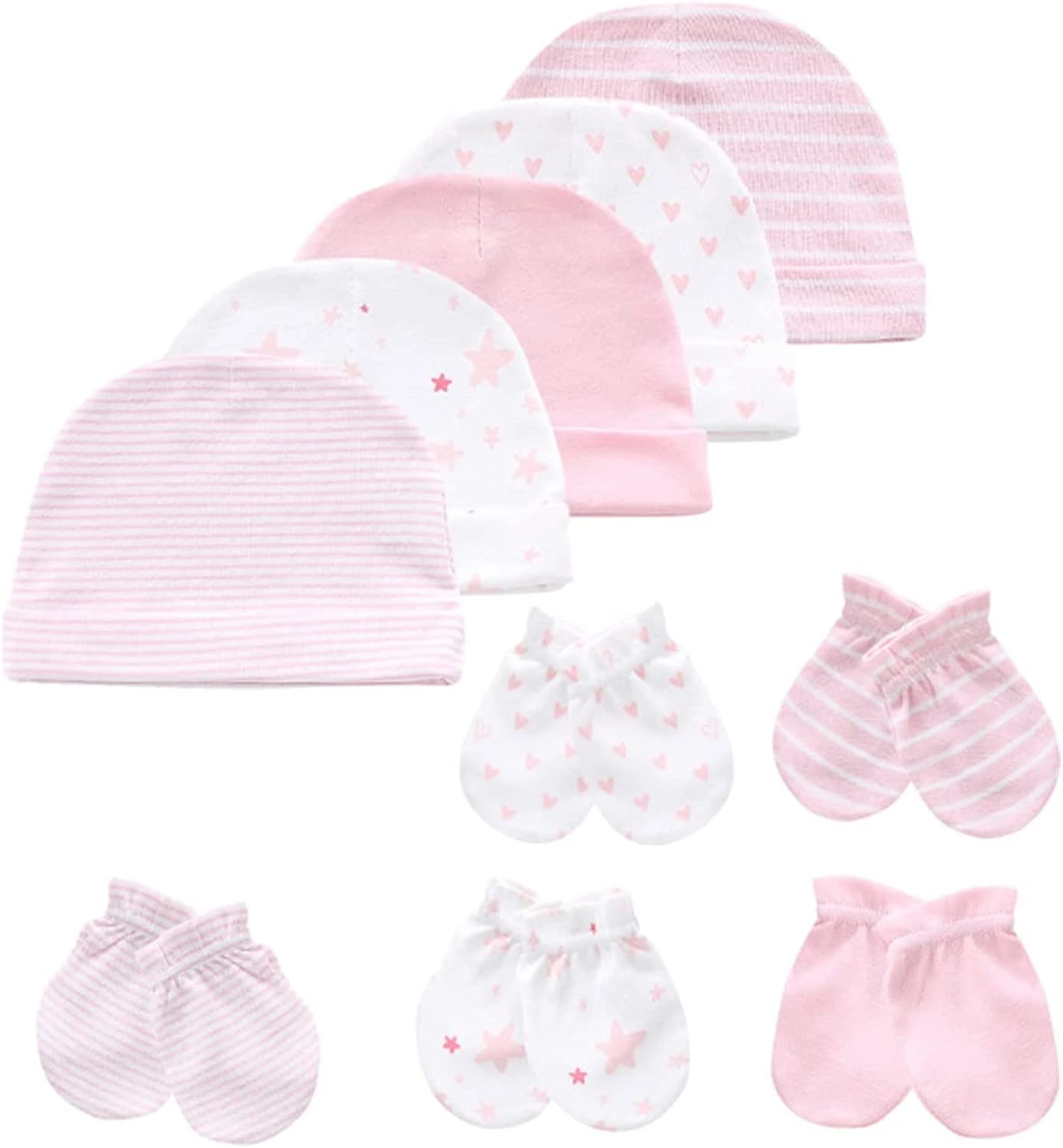 27Pieces Newborn Baby Girl Clothes Gift Set Print 100%Cotton Baby Boy Clothes Solid Color Baby Accessories