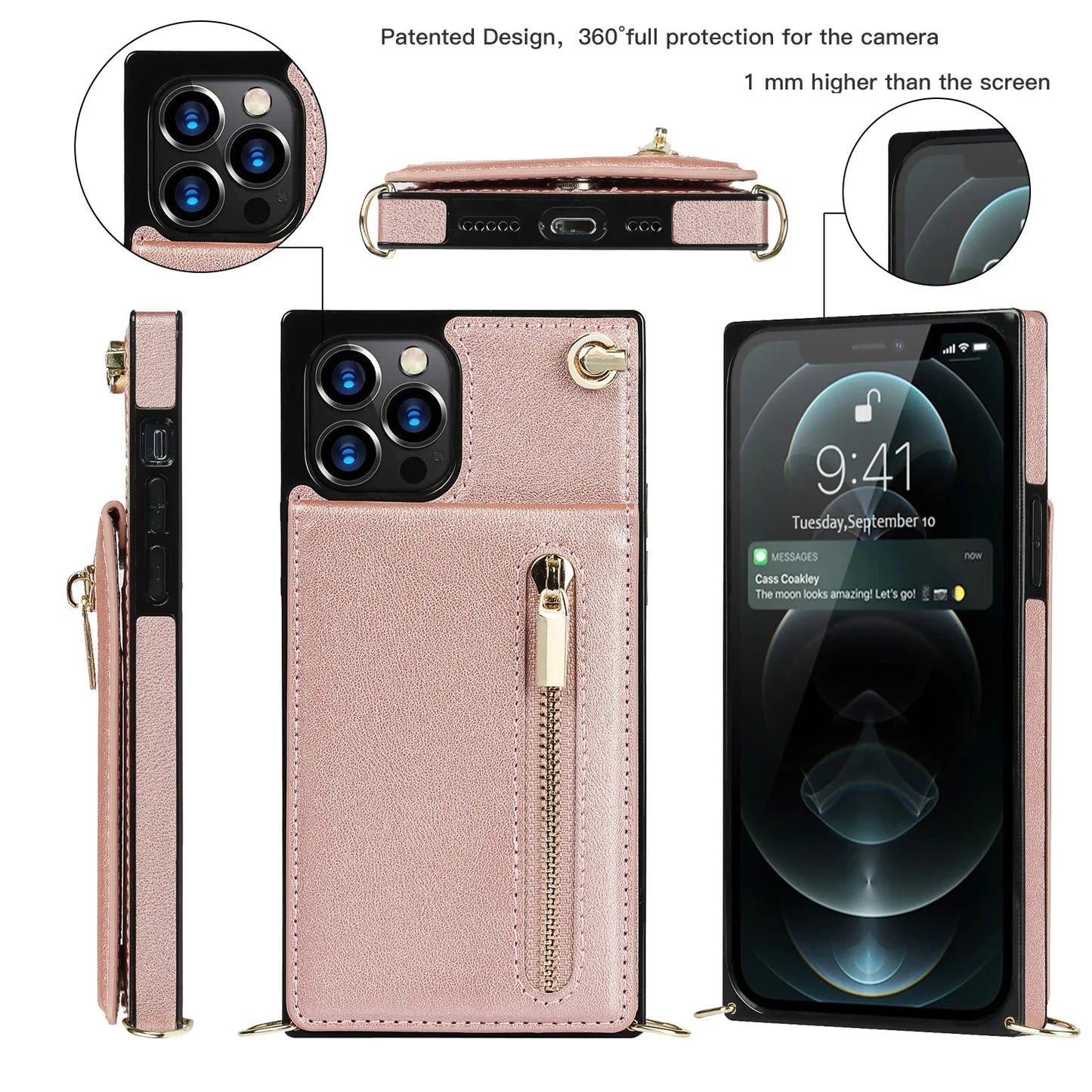Crossbody Wallet for Huawei Mate 40 Pro 30 20 Lite P40 P30 Pro Plus Case with Card Holder Lanyard Strap Leather ZYXKZJLL