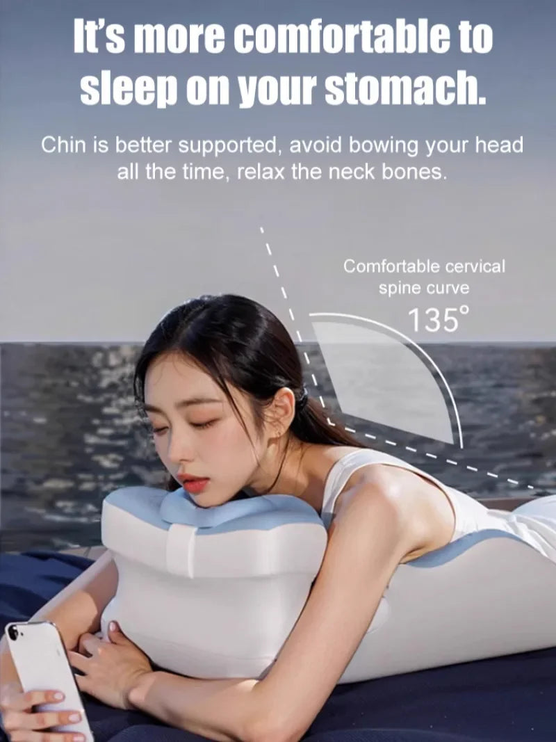 Multifunctional Bed Lounger Pillow for Sleeping, Reading and Phone Use – Ergonomic Support Cushion for Backrest and Neck Comfort