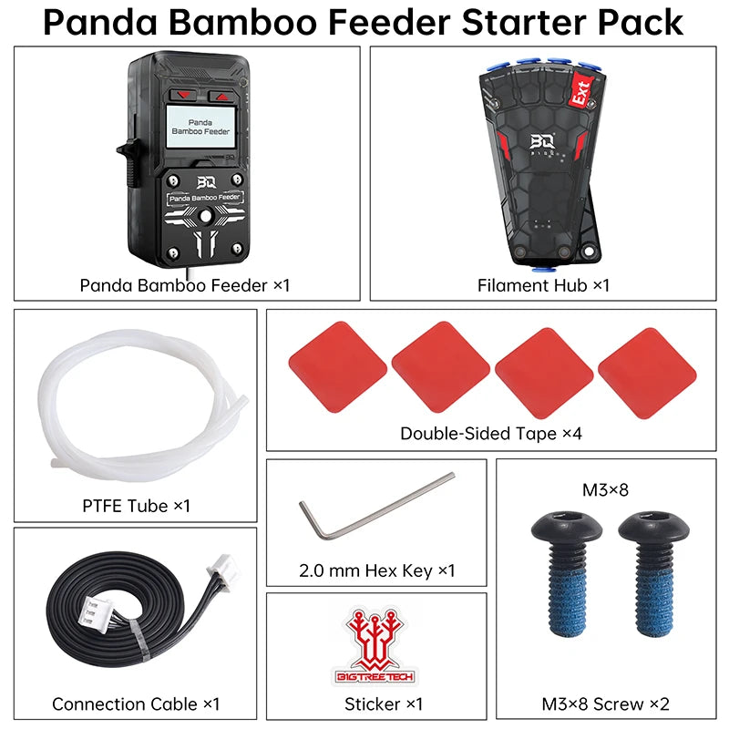 BIGTREETECH PANDA BAMBOO FEEDER for Bambu lab PXA FDM 3D Printers Accessories Filament Poop Recycler For 3D Printer Tool Storage