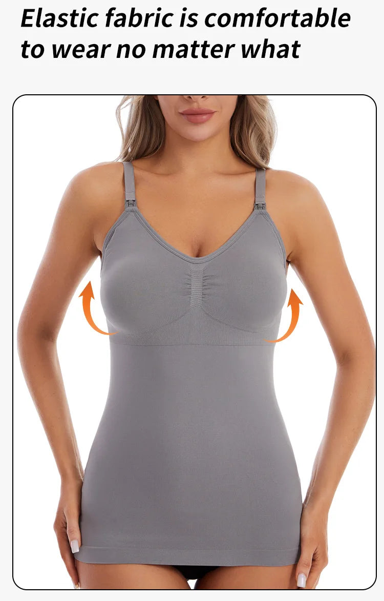 Summer Solid Clolor Sleeveless Nursing Clothes Women Pregnant Tank Top Plus Size Maternity Clothing Breastfeeding Vest