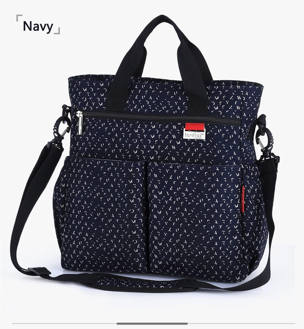 Fashionable Insular Baby Diaper Bag for Mothers Waterproof Multifunctional Nappy Organizer with Stroller Strap Changing Bag