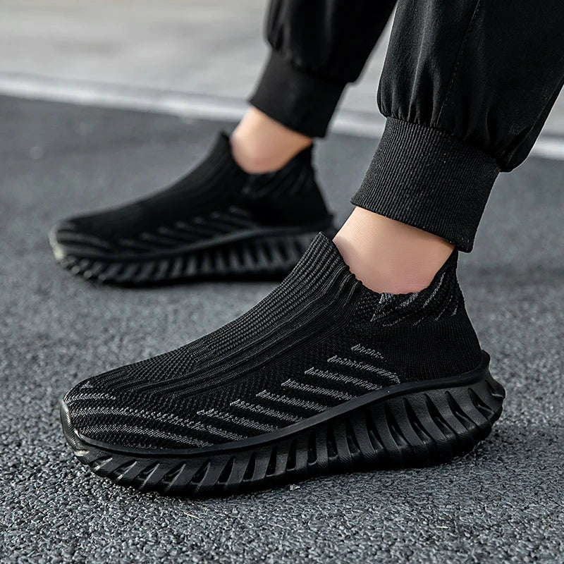 Men Sock Shoes Women Running Thick Sole Fashion Casual Sneakers Breathable Sport Shoes Couple Walking Fashion Sneakers Shoes