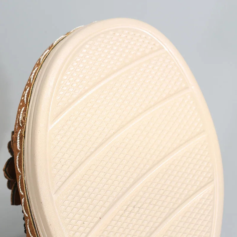 Ladies Shoes on Offer Summer New Plus Size Slippers Women Retro Roman Women's Slipper Casual Beach Flower Platform Wedge Sandals