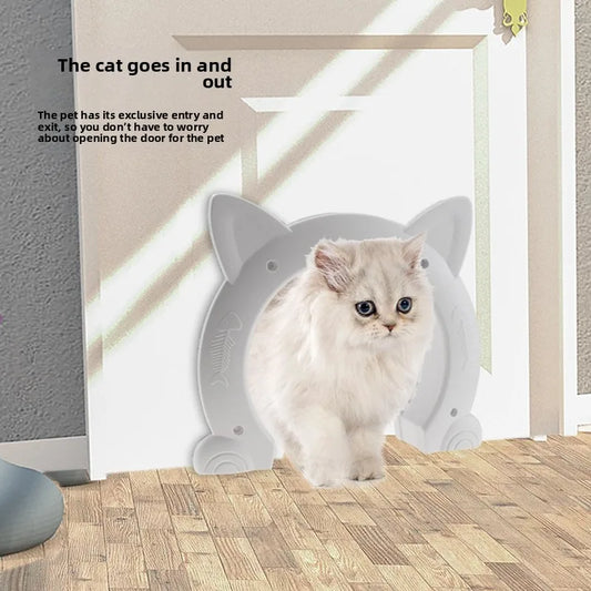 New Cat Door Cat Hole Dog Door Hole Can Control Access Direction Pet Door Cat Kennel Cat Flap Cat Door Pet