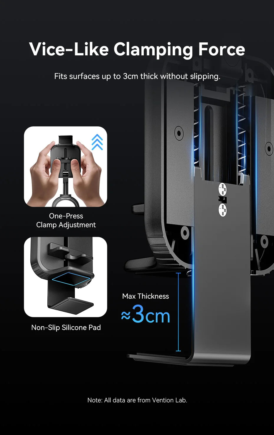 Vention Magnetic Phone Holder Desktop Hands-Free Detachable Airplane Car Travel Essentials Flexible Phone Mount For iPhone 17 16