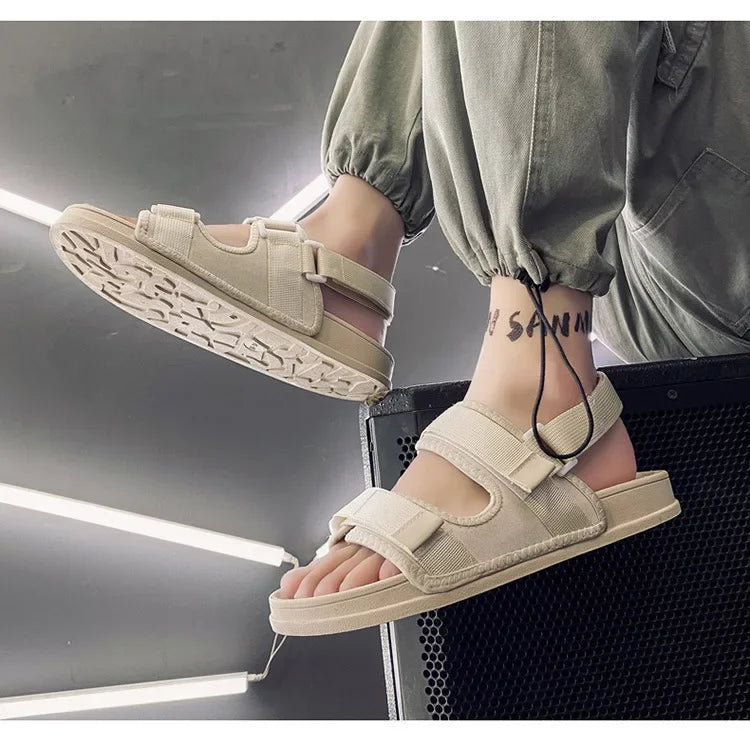 Hot Sale Of The Season New Men's Summer Sandals Beach Sports Slippers Anti-slip Soft Bottom Casual Driving Dual-purpose Slippers