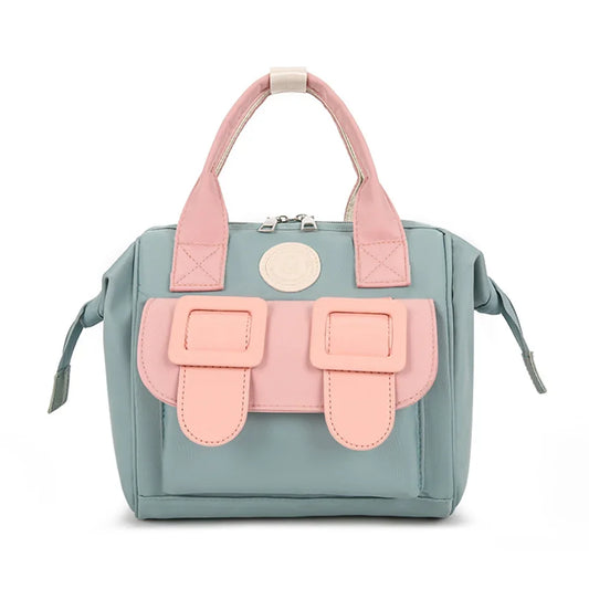 Multi Functional New Color Block Mommy Bag Fashion Minimalist Handheld Crossbody Bag Outdoor Shoulder Mother Baby Bag For Women