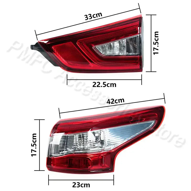 Car Tail Light Assembly Rear Turn Signal Light Stop Brake Lamp Fog Lamp For Nissan Qashqai 2014-2016 26555-4EA5A,26550-4EA5B