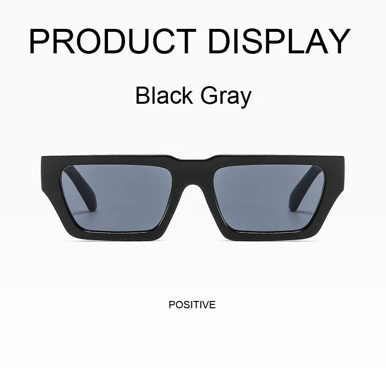 Square Sunglasses Men Women Retro Fashion Popular Sun Glasses Male Female Black Mirror Vintage Small Frame Oculos De Sol