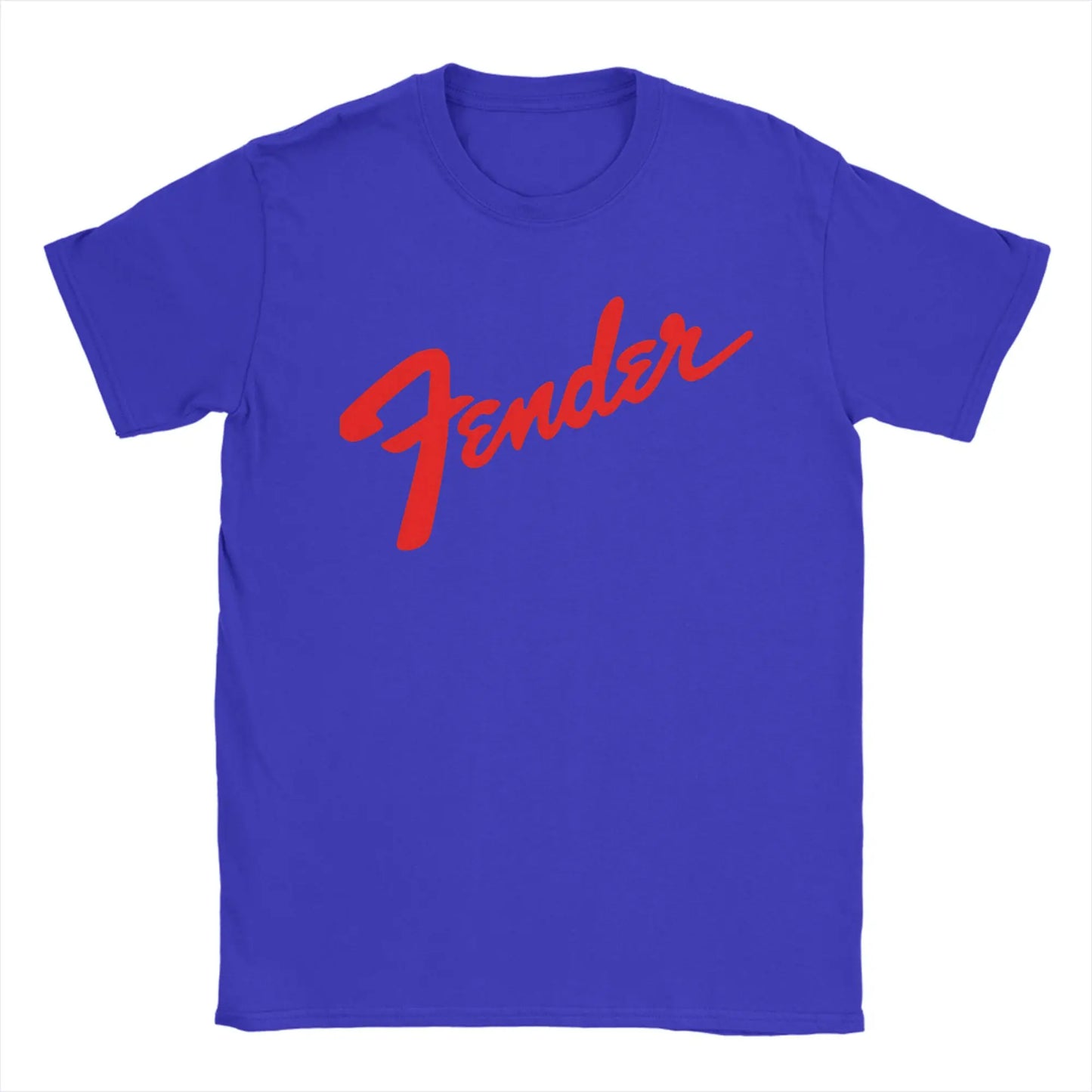Fender Jimi Hendrix Electric Guitar T-Shirt Beach 100% Cotton T-Shirts For Adult Casual Tee Shirt Short Sleeve Y2K Funny Clothes
