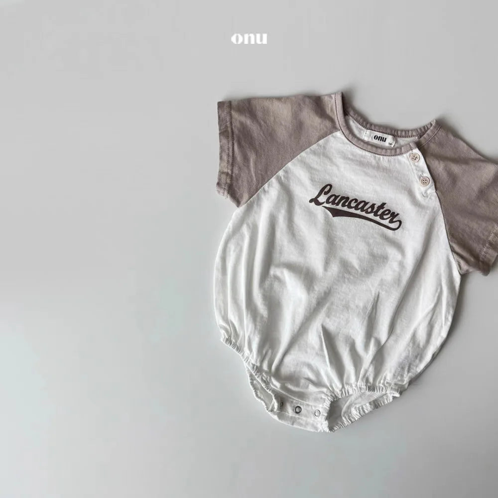 2025 Summer New Baby Short Sleeve Casual Bodysuit Cotton Newborn Boys Girl Letter Print Jumpsuit Cute Infant Clothes 0-24M