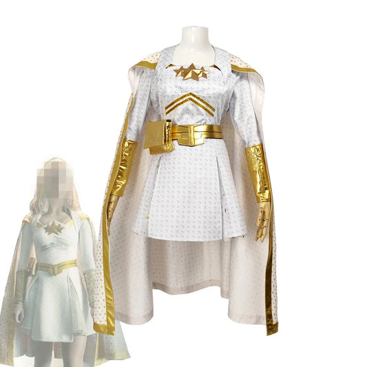 Halloween 2026 Starlight Cosplay Dress Cloak Bag Annie January Stage Costumes Superhero Heroine Combat Uniform Skirt Women Size
