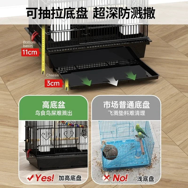 Hut Feeder Nest Bird Cage Parrot Carrier Breeding Villa Home Bird Cage Pigeon Luxury Oiseaux Accessoires Products Pet