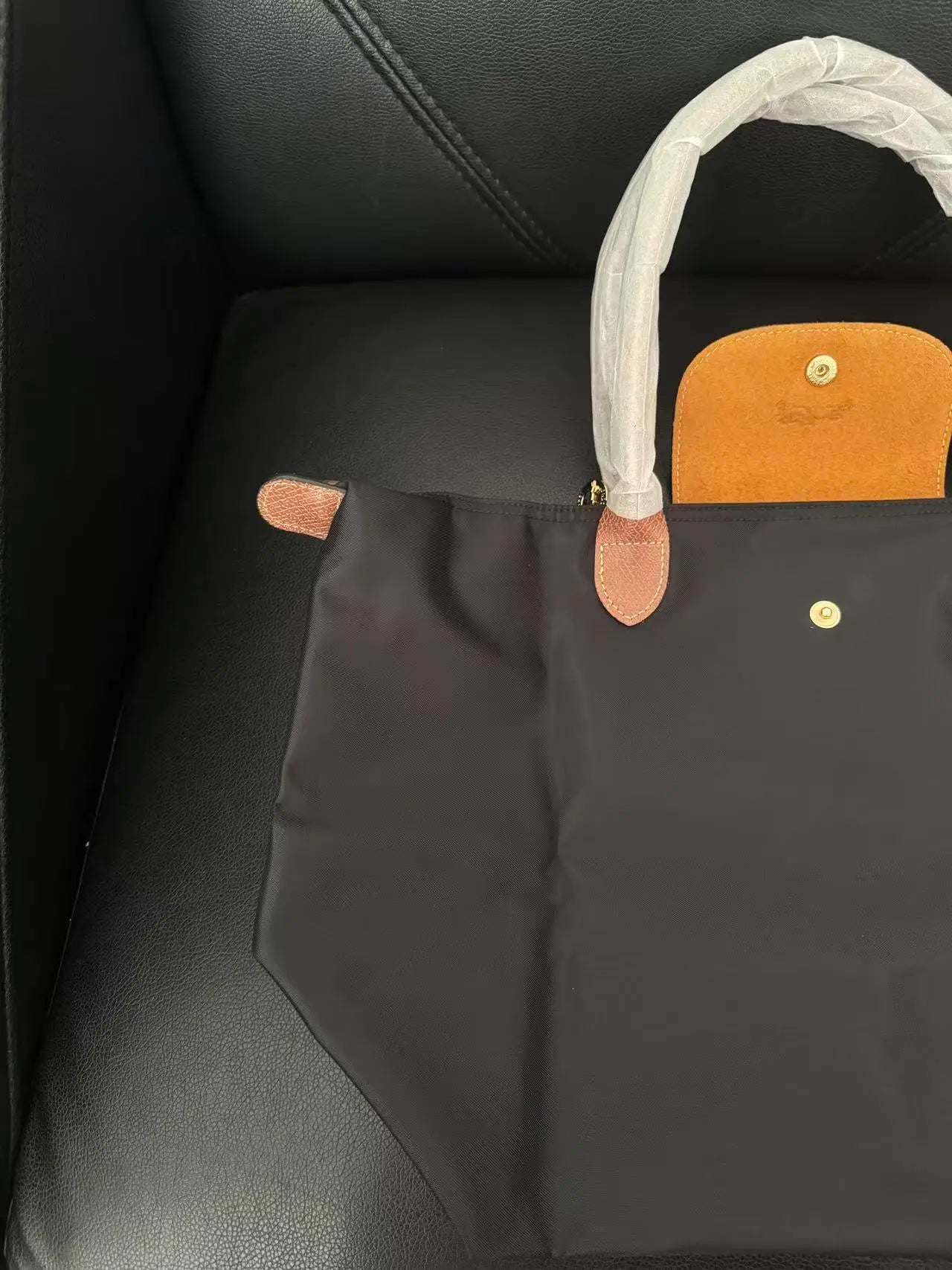 2026 femmes Y2K, sac à main en nylon écologique pliable, sac à bandoulière simple grande capacité Commuter bag