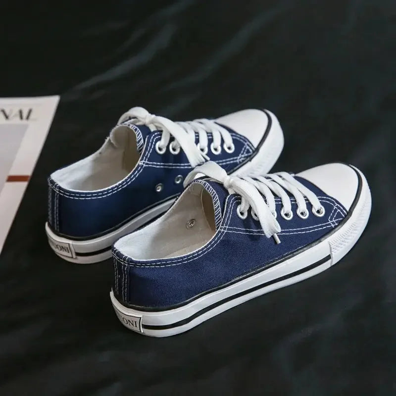 Women's Canvas Shoes Spring Autumn Universal Platform Flat Heel Synthetic Inner Material Rubber Sole Magic Tape Casual Shoes
