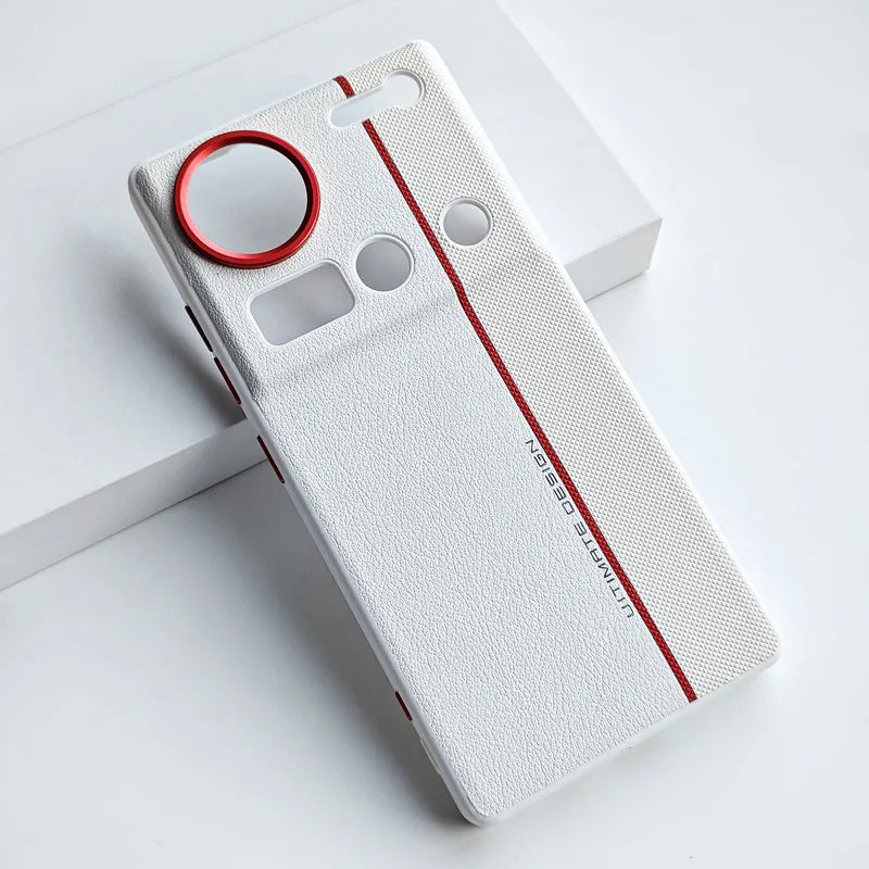 For ZTE Nubia Z70 Z80 Ultra ,Z70s Ultra Case ELVEV High Quality Splicing PU Leather Hard PC Phone Cover