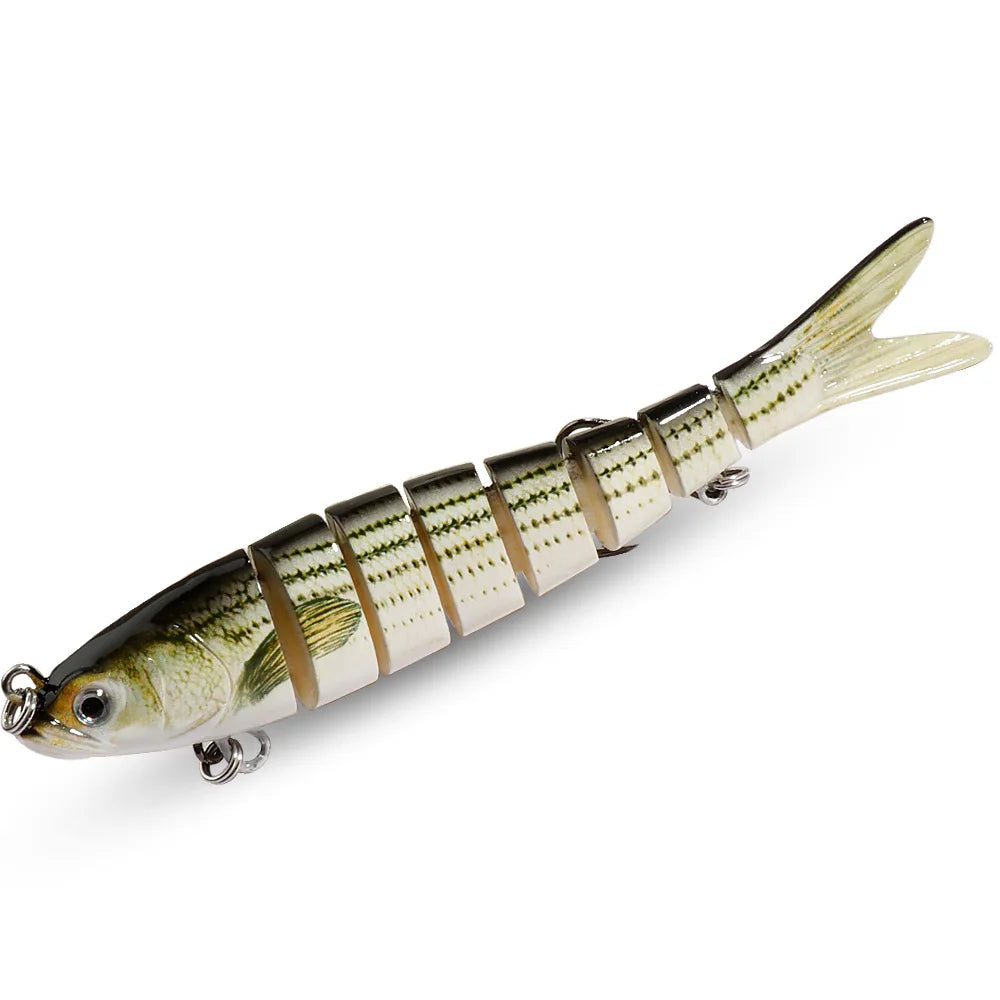 Swimbait 11g 16g 27g Joint Bait Slow Sinking Bionic Fish Swimming Pesca Bass Treble Hook Carp Fishing Tackle 8 Segment Hard Lure