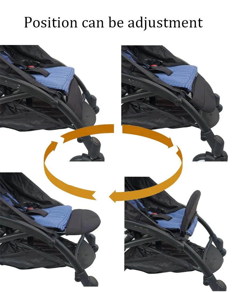 MomTan® Baby Stroller Accessories Leg Rest Boad Armrest Compatible with Babyzen YOYO2 YOYO 3 Stroller Footboard PU Bumper Bar