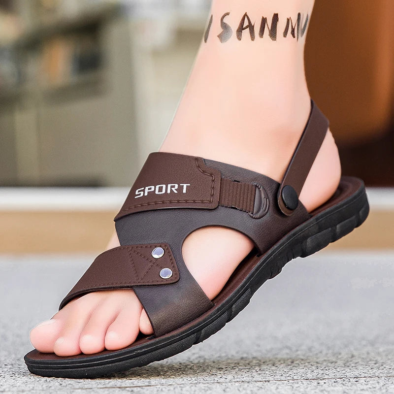 Trend Men's Sandals Casual Beach Shoes Male Classic Summer Sandals Men Slippers Slip On Sandals For Men Slippers