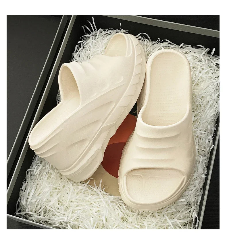 Outdoor Ladies Sandals Women Platform Flip Flops Slippers Height Increasing 8cm Summer Fashion Open Toe White Zapatos Mujer
