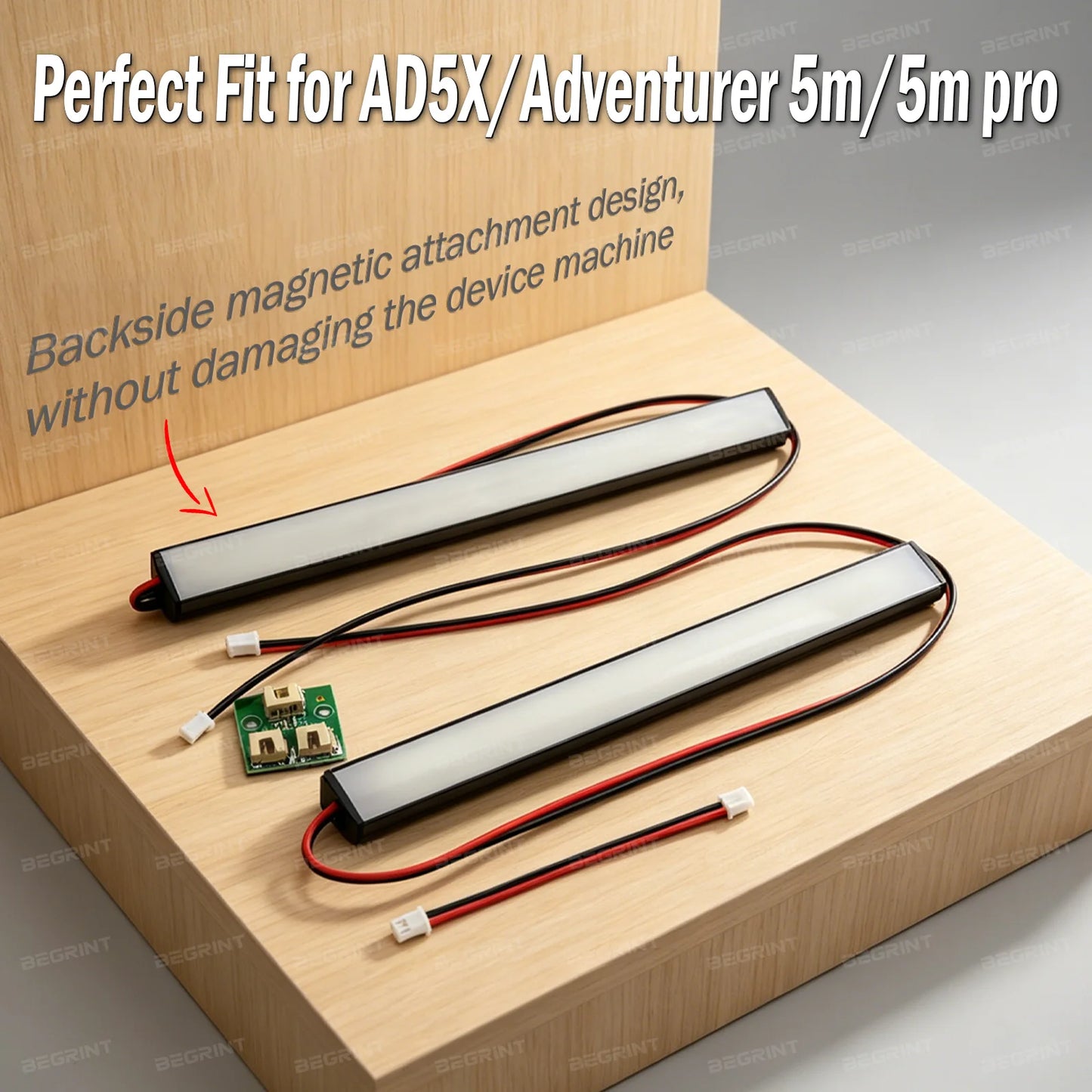 For Flashforge Adventurer 5M AD5X High Brightness LED Light Strip Easy Installation Replacement Accessories for AD5X 3D Printer