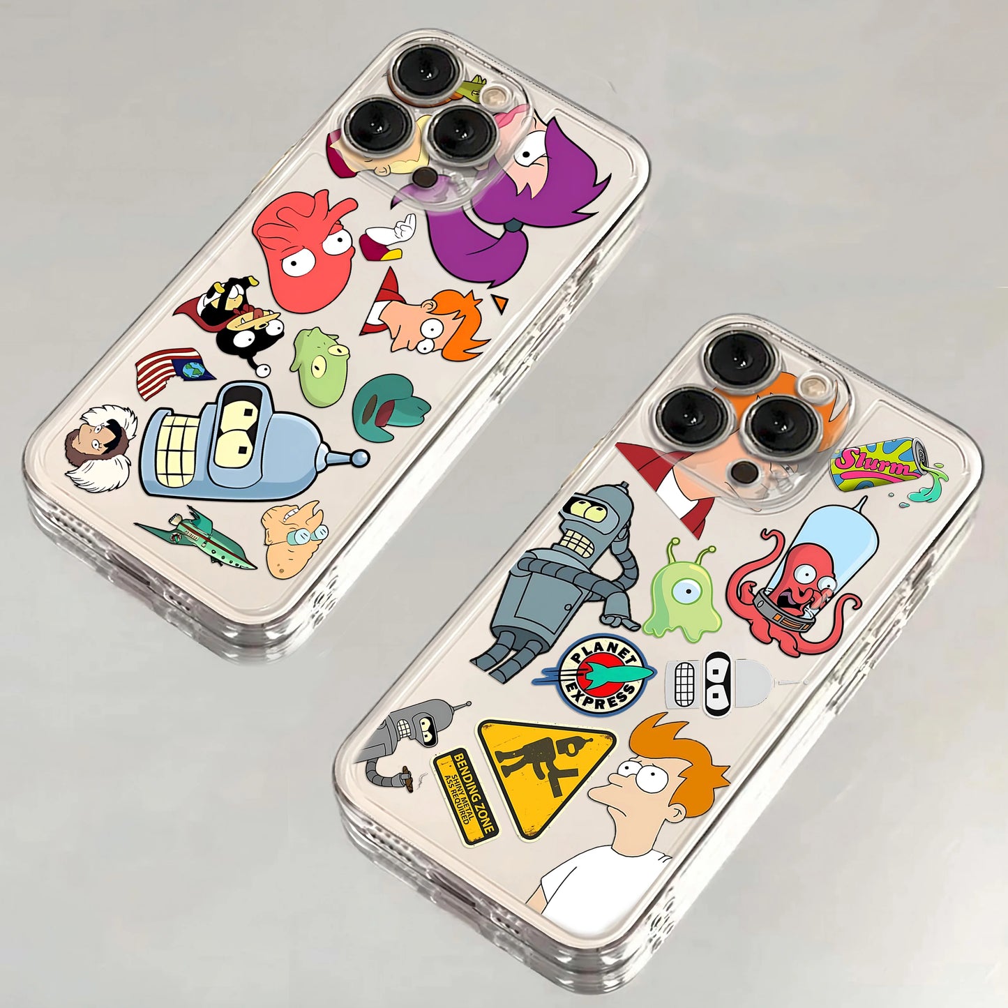Funny Comic Futuramas Phone Case For IPhone 17 16e 16 15 14 13 12 11 Mini Air Pro Max X XR XSMax 7 8 Plus Transparent Back Cover