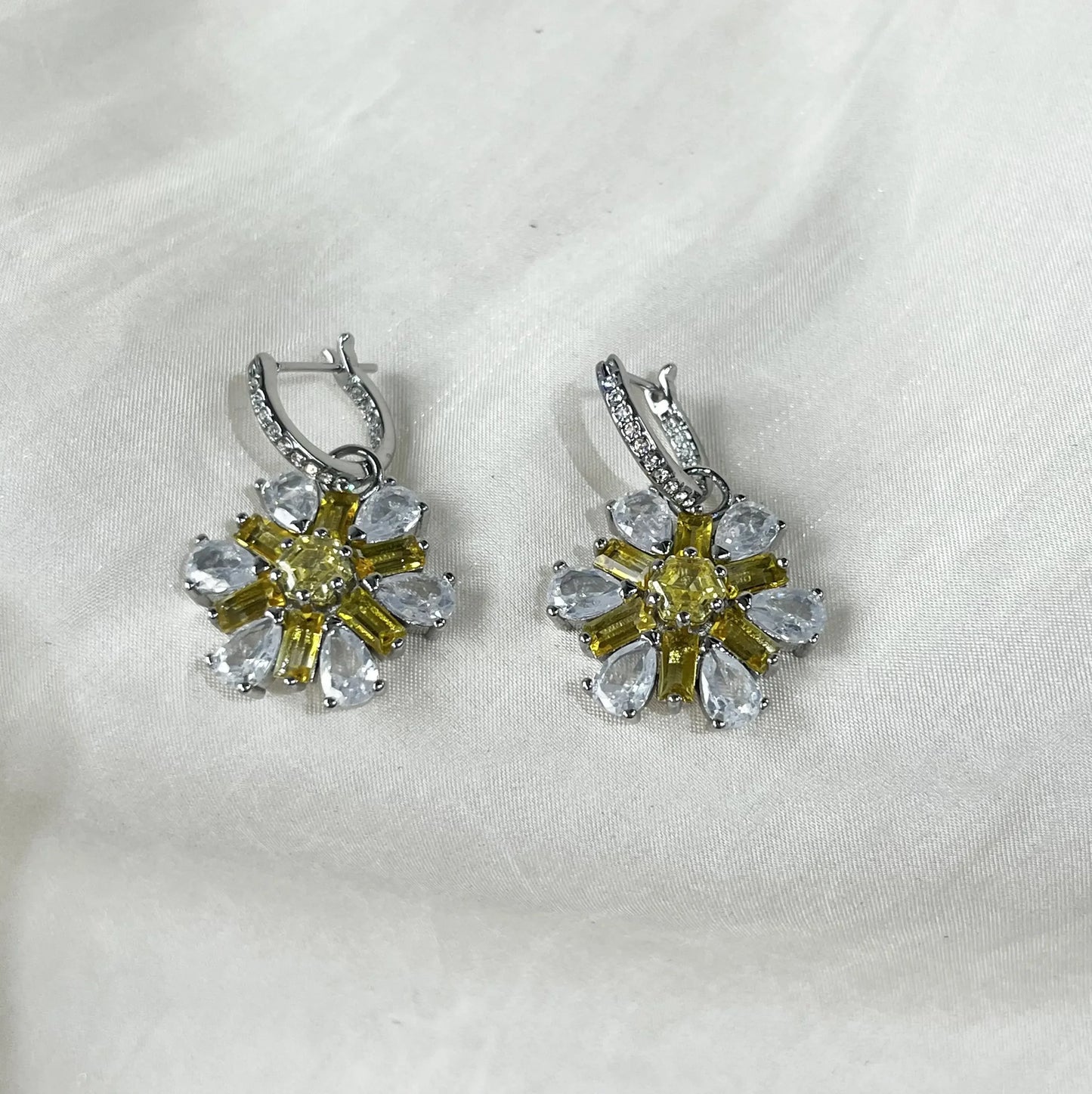 Snowflake Flowers Original New Sales Trend High Quality Jewelry Flower Sets Necklace Earring Ring Bracelet Pink Anniversary Gift