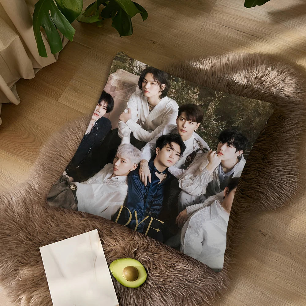 Boy Group G-GOT7-ES Band KPOP cushion cover Living Room Headboard Office Cushion Bedroom Cushion Sofa Nap Time Pillow Case