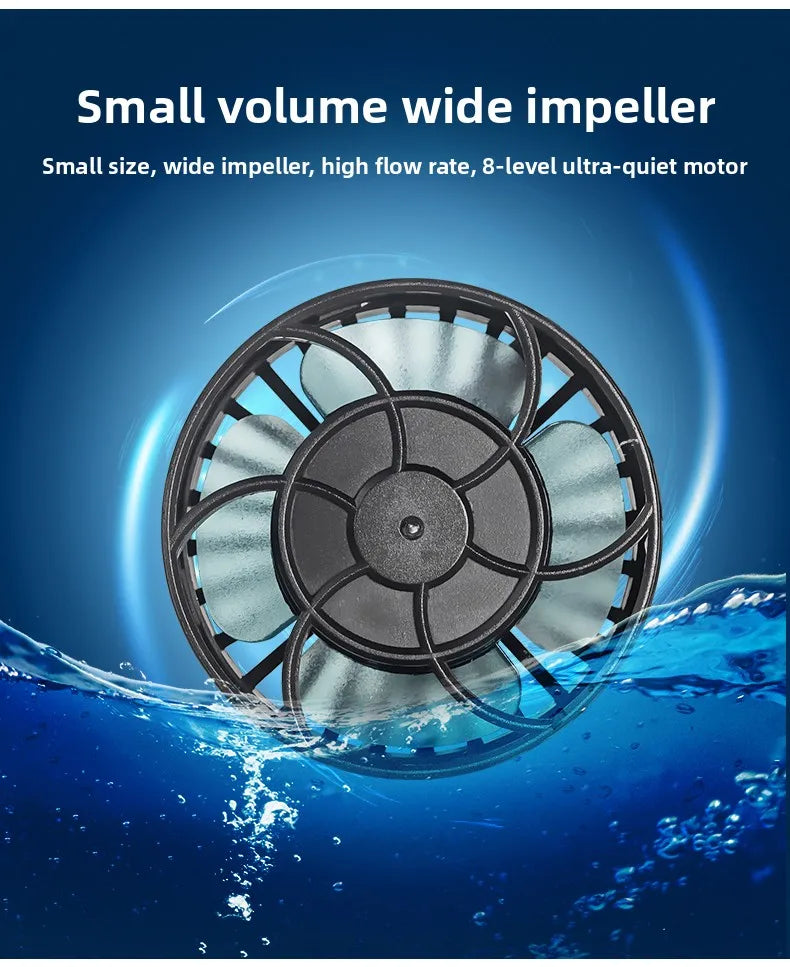 Jebao jecod fish tank wave pump ELW coral cylinder aquarium intelligent WIFI wave pump oxygen-enhancing bottom blower
