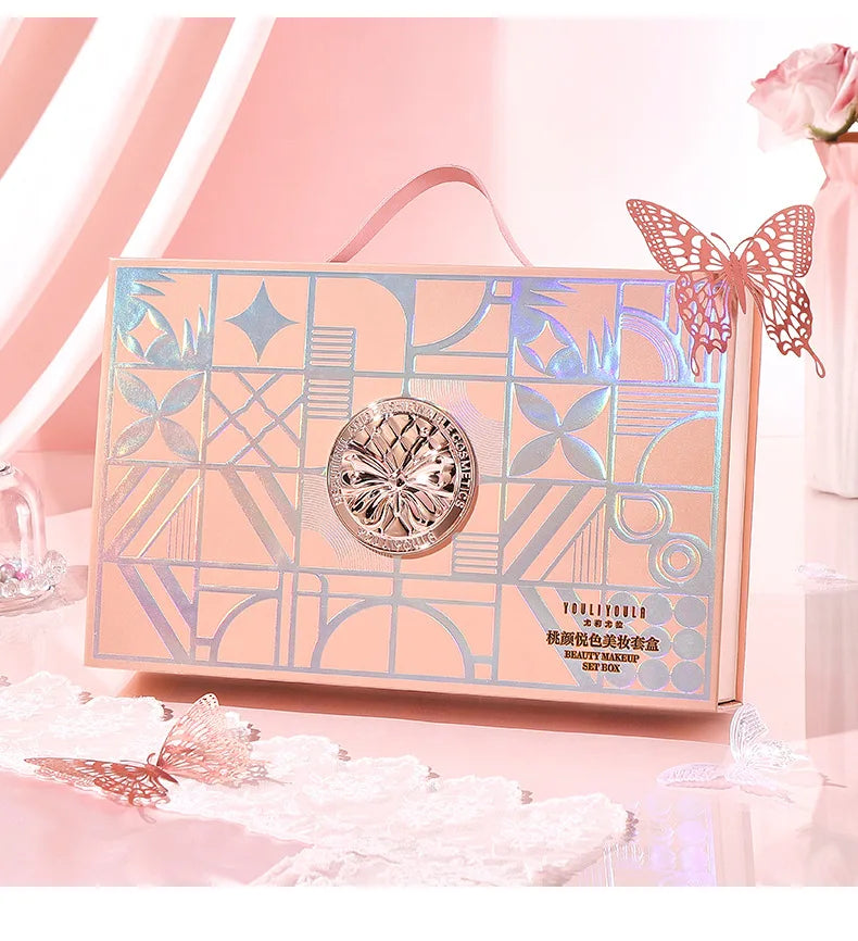 Make Up Sets Cosmetics Full Set Makeup Kit Lipstick Eyeshadow Eyebrow Pen Air Cushion BB Cream Mascara 9 Pcs Makeup Gift Box