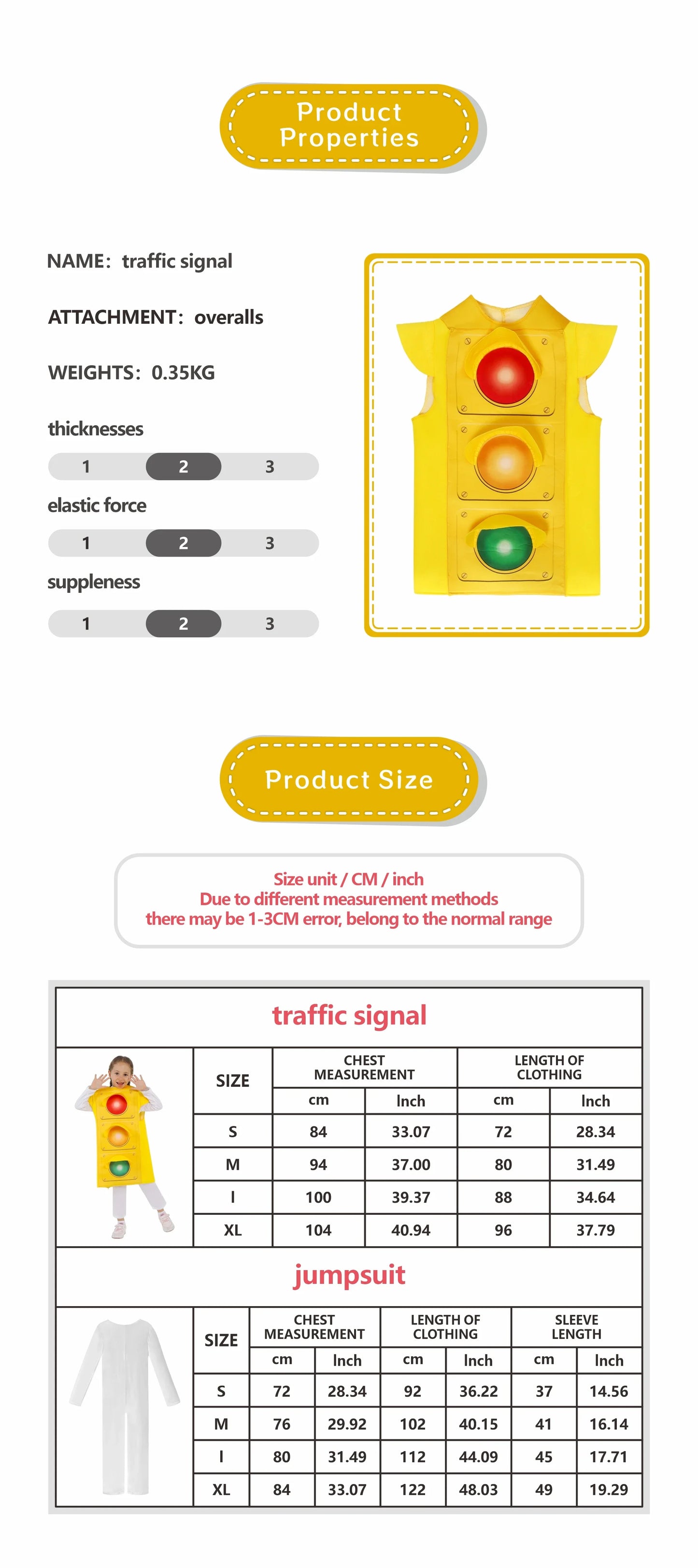 Halloween Traffic Light Cosplay Costume Prescool Theme Party Stage Show Outfit Carnival Festival Performance Dress Up New # 1 #