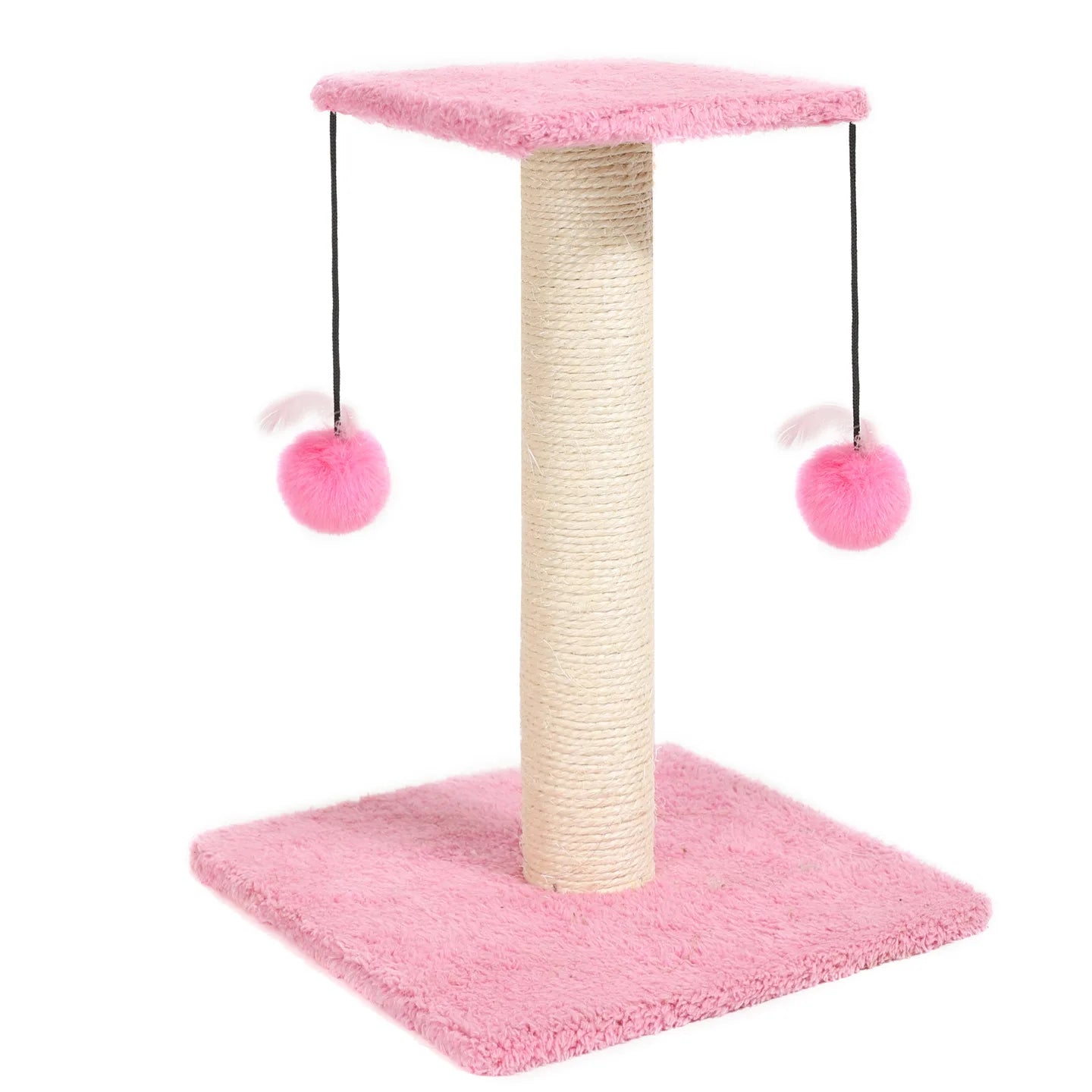 Agave Non-Shedding Cat Tree Vertical Scratching Post with Toy Self-Amusement Cat Toy Scratching Board for Cats